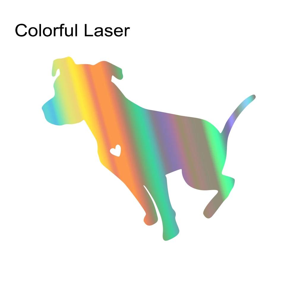 Funny Cute Pit Bull Dog Car Body Window Sticker Water-resistant Vinyl Decal Automobiles Styling Decoration Sticker Accessories