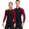 1.5mm Men Women Neoprene Wetsuits Long Sleeve Jacket Front Zip Sports for Scuba Diving Surf Swim Tops