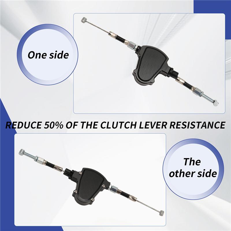 A28G-Universal Motorcycle Pull Wire Clutch Effort Saver Stunt Clutch Cable Easy System For  Kawasaki Suzuki