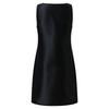 Sequined Shawl Spliced Evening Dress, Round Neck Sleeveless Pullover, Plus Size Women's Clothing
