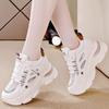 Thick-soled Heightening Sports Shoes Women's Spring Mesh Breathable Dad Shoes Casual Shoes