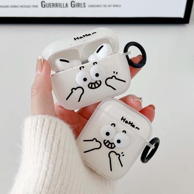 Smiley Cartoon Smiley 3d Matte Silicone Soft Earphone Case For Apple Airpod 2 3 Pro 1 2nd Wireless Bluetooth Charging Box Conque