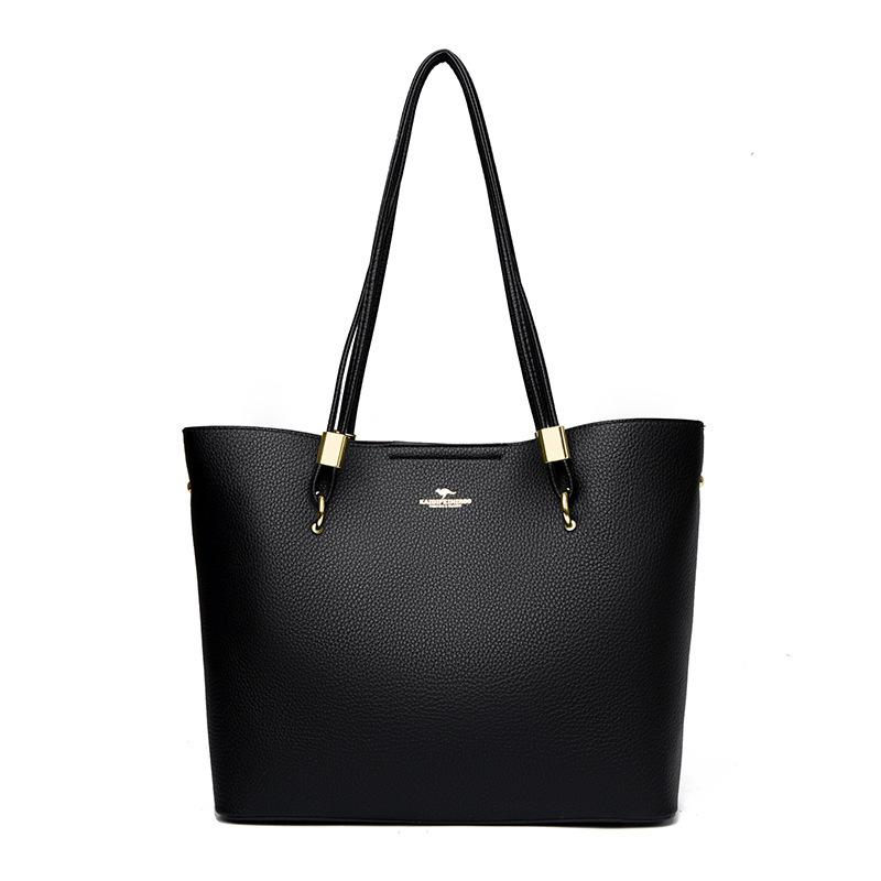 

Tote Bag - Large Capacity Shopping Bag, Convenient Handbag, Single Shoulder Bag, Underarm Bag чёрный