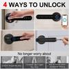 6 In 1 Tuya Smart Door Lock Remote Unlock Fingerprint Handle Lock HDB Password Door Lock Smart Door Knob Lock Apartment