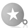 Coffee Latte Art Stencils For Drawing Barista Tools Stainless Steel Coffee Accessories Decorating Foam Shape Cake Baking Mold