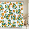 1 pc Fresh Lemon Fruit pattern Shower Curtains Bathroom Polyester Bath Curtains Printing Shower Curtain Decor With Hooks Curtain