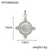 CARLIDANA Vintage Popular Pendant Hollow Charms Stainless Steel Gold Plated Heart Palm Zircon Evil Eye Charms for Jewelry Making
