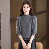 YILITON Women's 100% Pure Wool Half-High Collar Knit Sweater