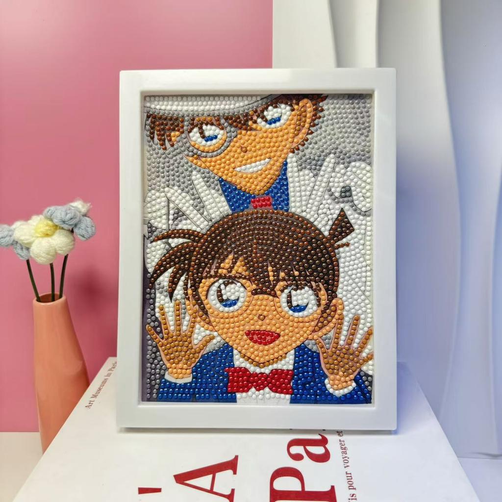 Children'S Diamond Painting Framed Handmade Diy Material Bag Sanrio Diamond Paste Painting Concentration Toy