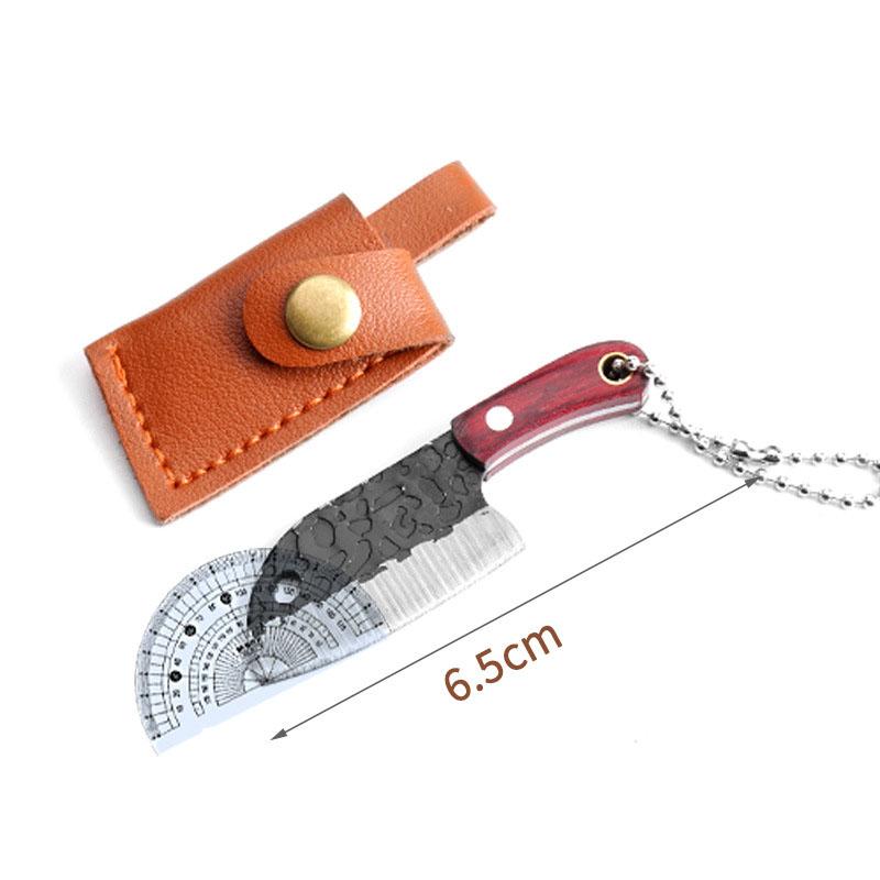 Stainless Steel Sharp Mini Kitchen Knife Box Express Unpackage Cutter Keychain Creative Paring Knife Portable Carry EDC Tool