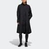adidas Womens Light Woven Long Jacket Black Women Streetwear FM5184