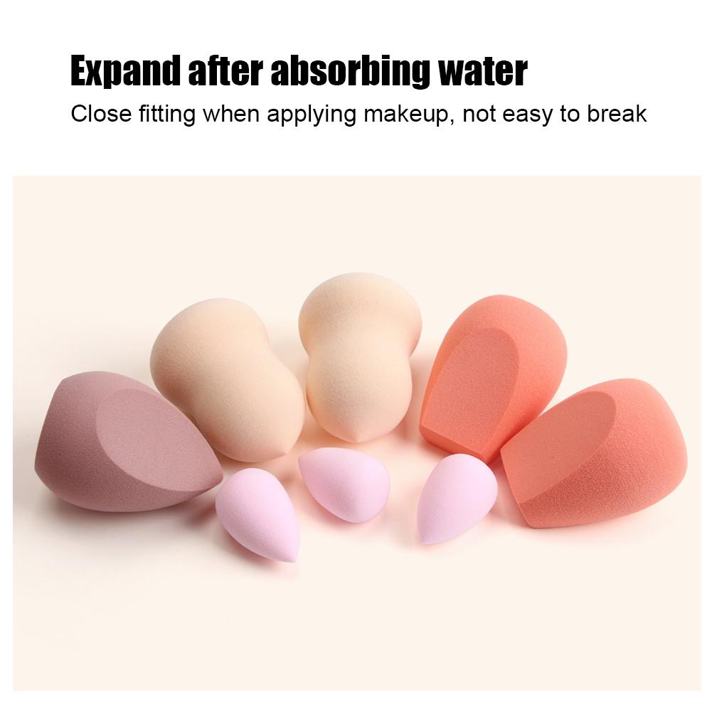 8pcs Makeup Sponge Wet Dry Dual Use Makeup Soft Powder Puff Makeup Tool