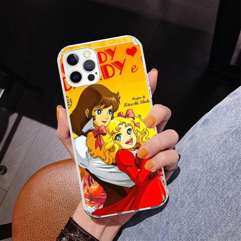 Candy 90s Anime Phone Case For iPhone 17 Air 16 Pro Max 16E 15 + 14 Plus 11 12 13 Mini 7 8 SE Gift Print Cover Fundas 17 Air 16