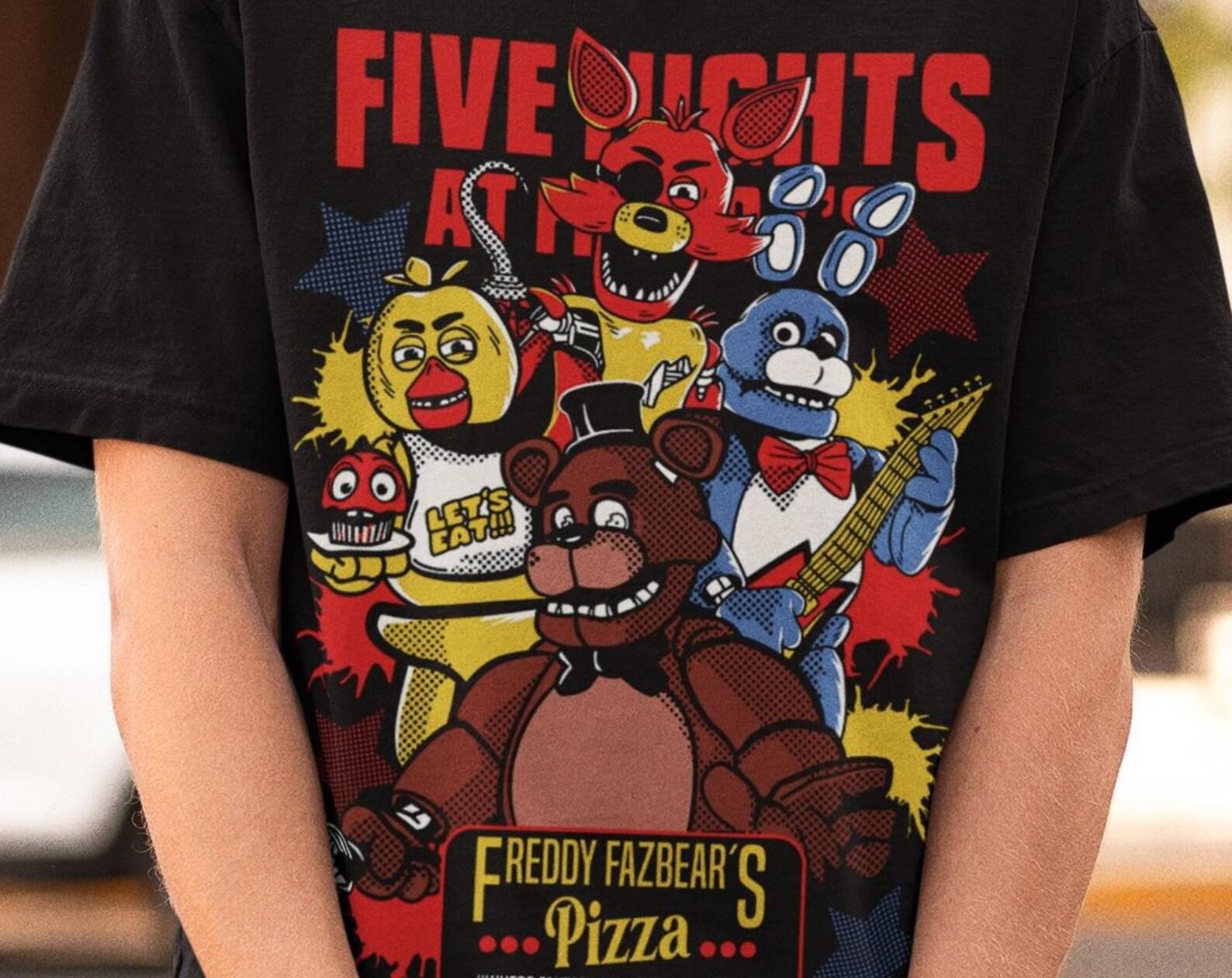 Limited Five Nights At Freddy s Vintage T-Shirt, FNAF T-Shirt, Gift For Women and Man Unisex T-Shirt 2XL