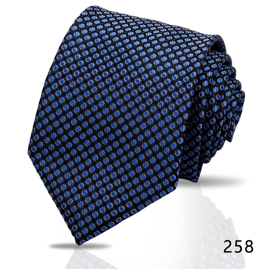 Men's High-Grade Black and Red Striped Silk Tie for Formal and Wedding Wear - 8CM