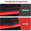 Supporto Staffa Porta Targa Anteriore Compatibile con Dodge Challenger 2009-2014 (Nero)