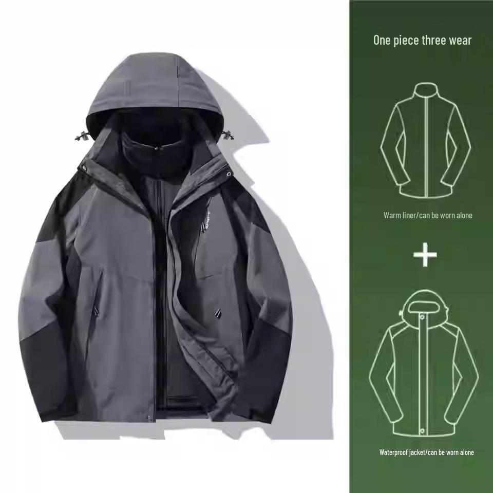 NASA 2024 Men's & Women's Petite Windproof Windbreaker - Stylish Autumn/Winter Jacket for Outdoor Mountaineering
