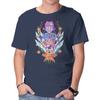 Unisex Crew Neck T-Shirt The Witch Of Glyphs Graphic Short Sleeve Casual Tee