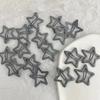 5Pcs Girls Black Gray Star Hair Pins Cool Charm Aesthetic Bb Hair Clip For Women Pentagram Harajuku Trendy Hair Accessories