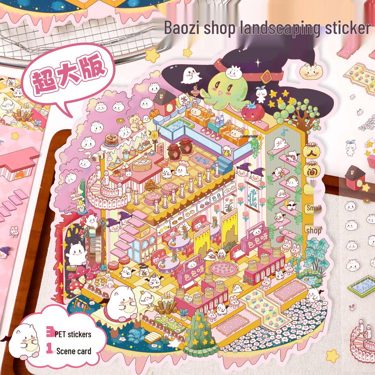 

3D Stereoscopic Yilan Landscape Sticker 17.0 - Large Size Scene Collage