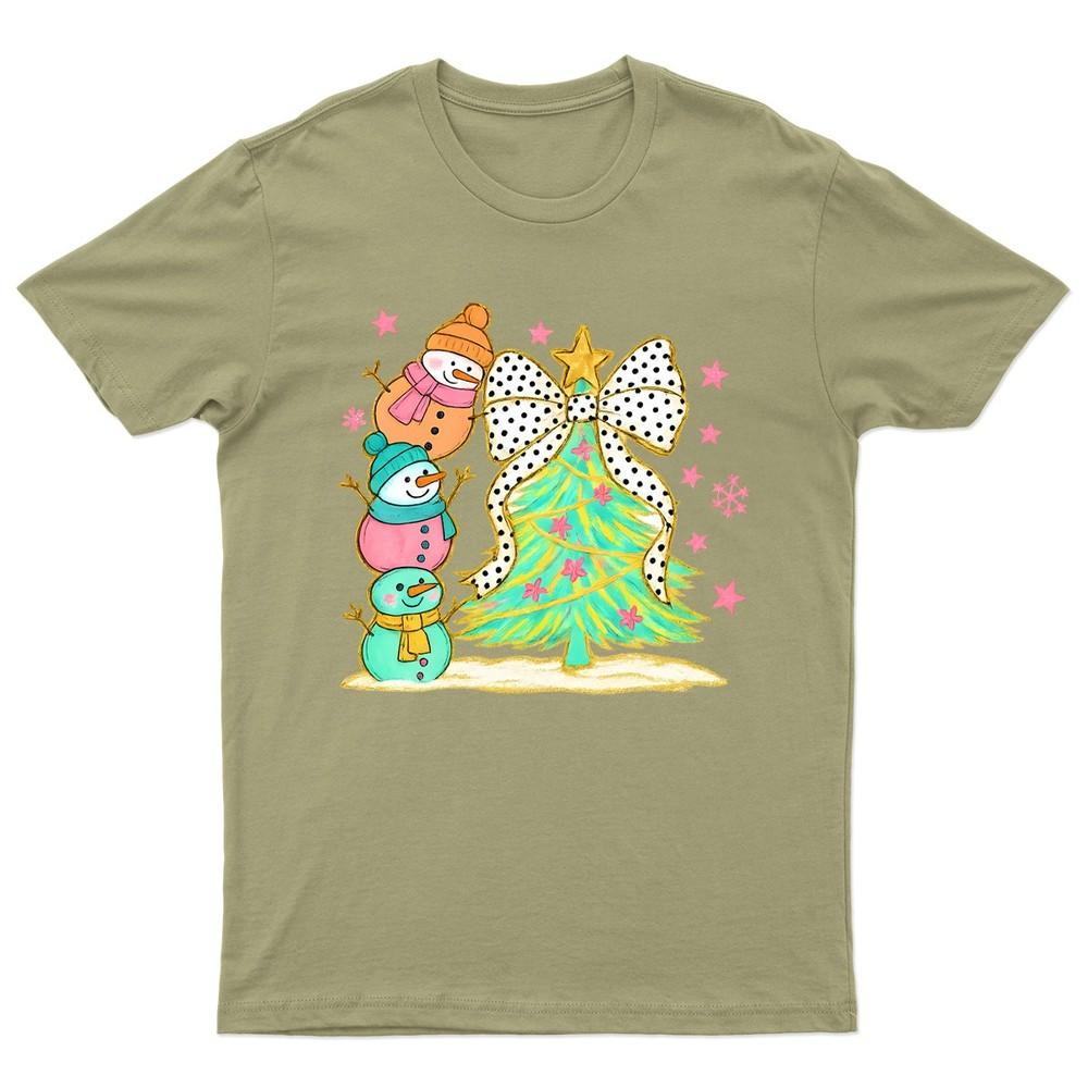 Christmas SnowUnisex Tree Holiday TShirt Unisex Gift Retro Seasonal Funny Xmas