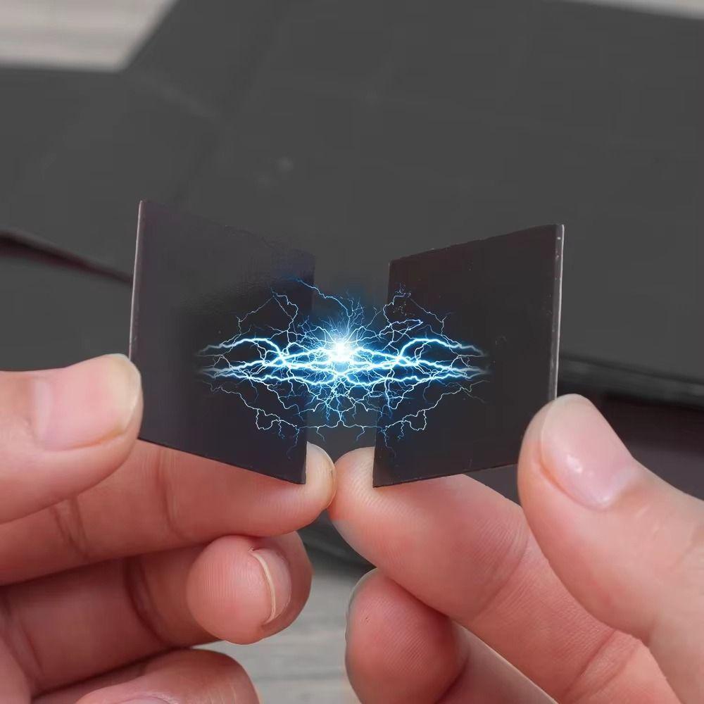 50/100 Pièces Feuille Magnétique Auto-adhésive avec Dos Adhésif Aimants Flexibles pour Réfrigérateur Autocollants Magnétiques Carrés