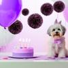 1 buc Set 7,8 inch Violet Hârtie Hârtie Flori Decorațiuni Pentru Petrecere de Ziua de Naștere Bile de Flori Hârtie Flori Agățate Pom Pom