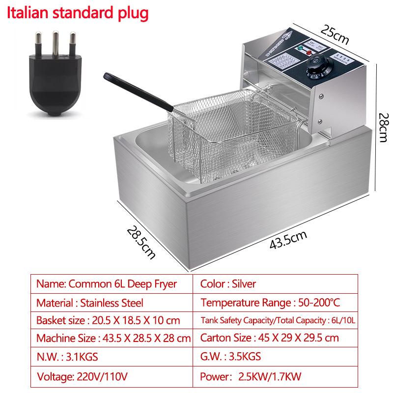 Dual Voltage Electric Deep Fryer: 110V/220V Pan - US/EU/JP Compliant