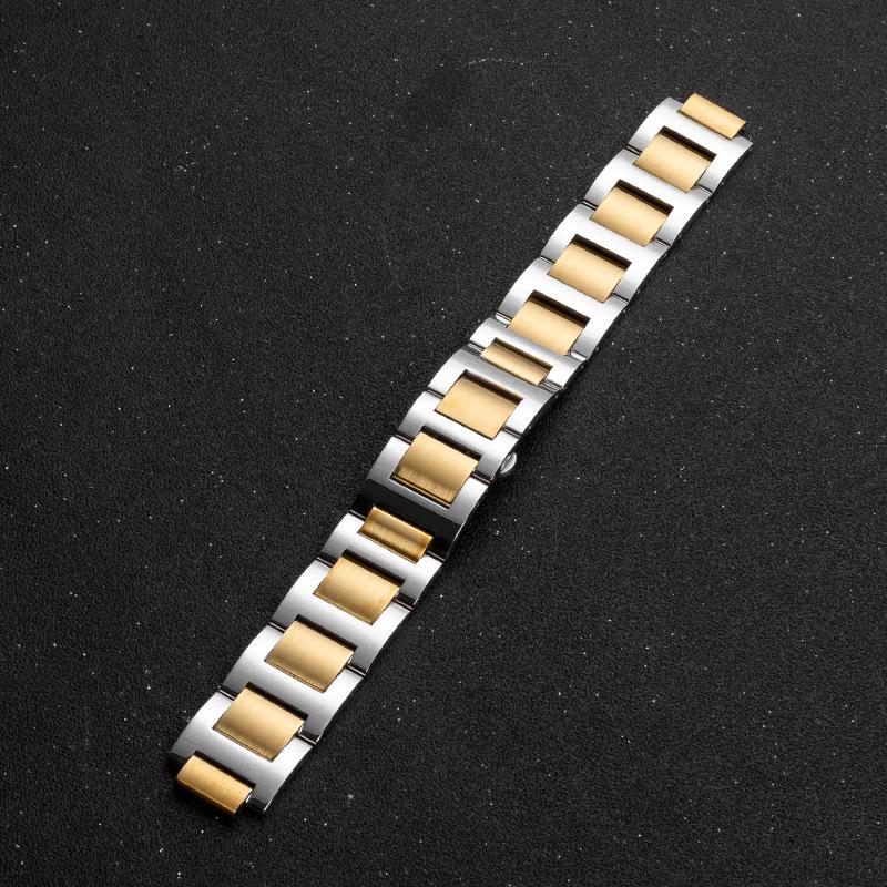 Stainless Steel Replacement Strap for Cartier Ballon Bleu - Men's & Women's Convex Mouth Watch Bracelet