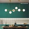 Glass Ball Lampshade Pendant Lights Loft Bar Lustre Kitchen Home Decoration Accessories Decor Living Room Hanging Lamp Fixture