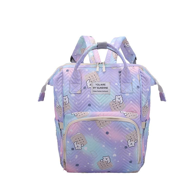 Schoolbag Backpack Fresh and Simple Backpack Korean Version Versatile Large Capacity Student School Bag Lightweight Commuter Travel Backpack
