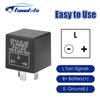 12V LED Flasher Relay, CF14 JL-02 3 Pin LED Flasher Flash Relay for Car Motorcycle Turn Signal Light Hyper Flash Fix