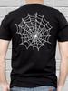T-shirt with "Spider Web" Print On Back