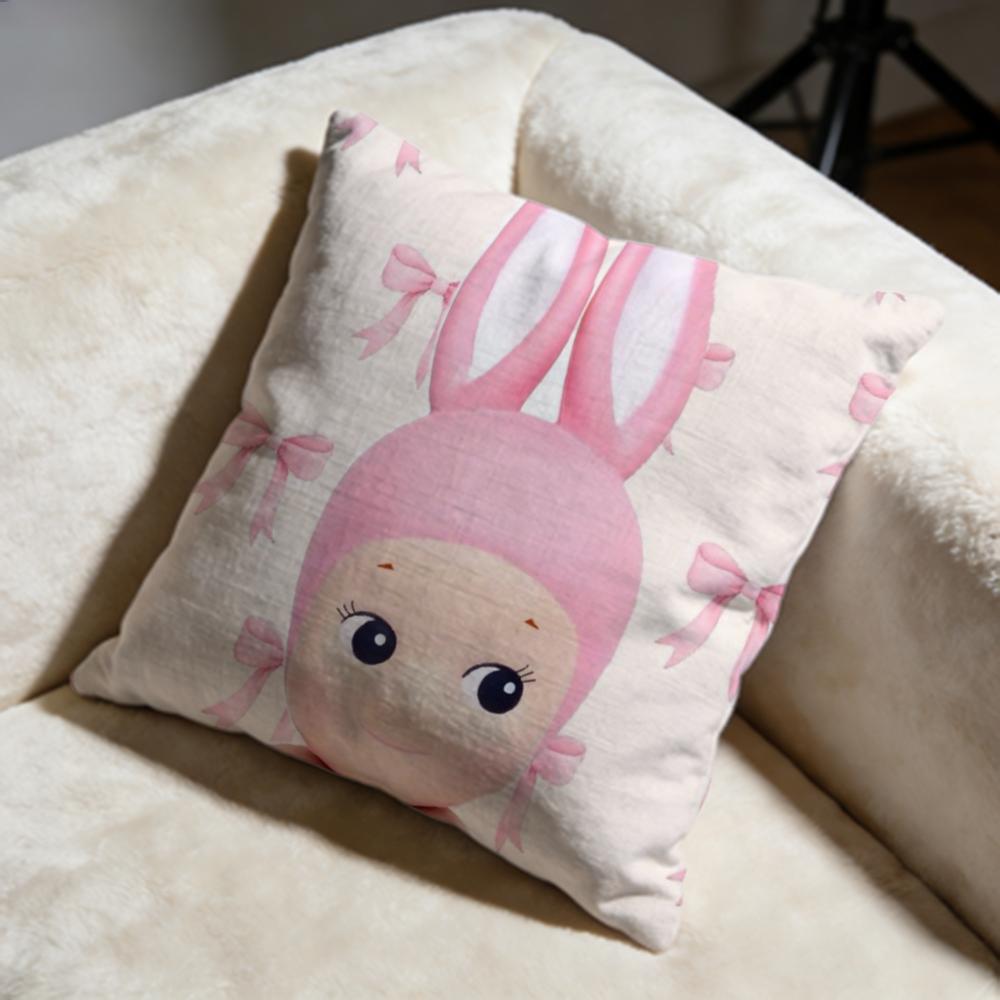 Hot SSonny Angeliou Cushion Cover Soft Decorative Pillow Case Suitable for Bedroom Sofa Car Travel Use