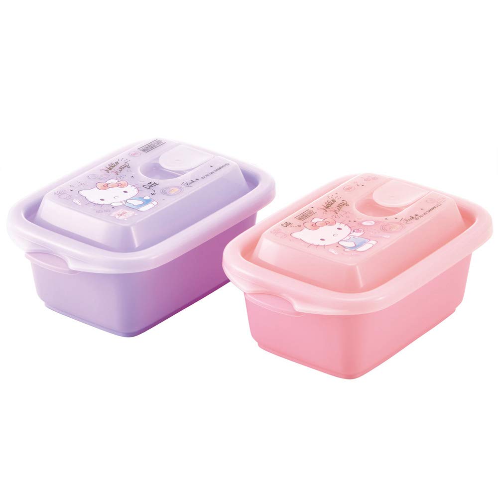 

Skater Fluffy Storage Container 300ml 2P Side Dish Sealable Container Hello Kitty Sanrio FCNF1W