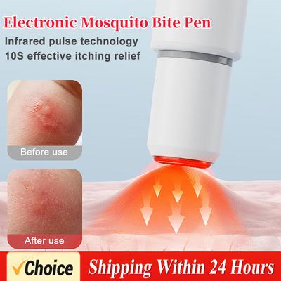 Stylo électronique ménager pour piqûres de moustiques Stylo naturel pour soulager les démangeaisons dues aux piqûres d'insectes Potable Anti-démangeaisons Guérisseur pour Camping Trav