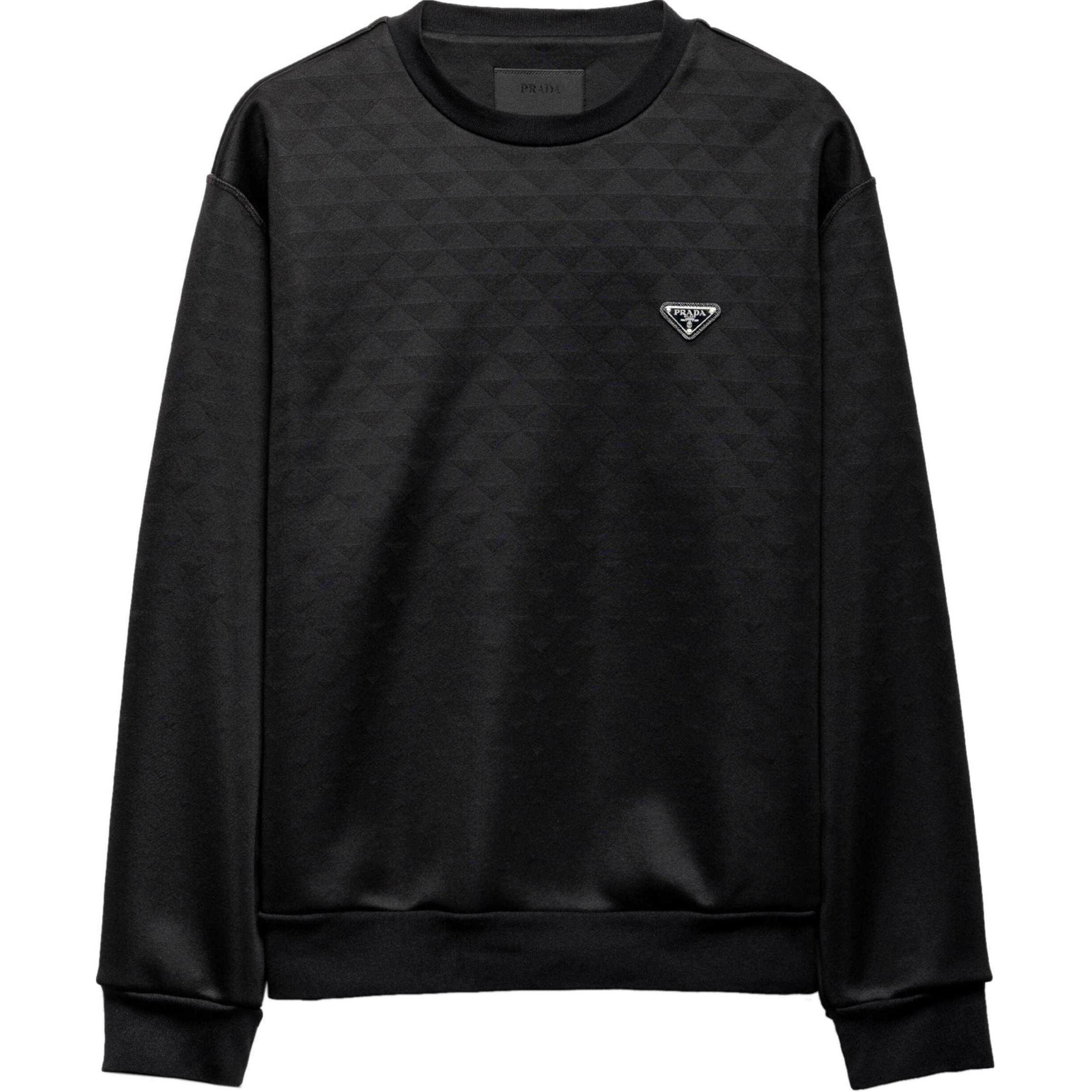 PRADA SS24 Sweatshirt Men`s Black UJL67B-147M-F0002-S-OOO