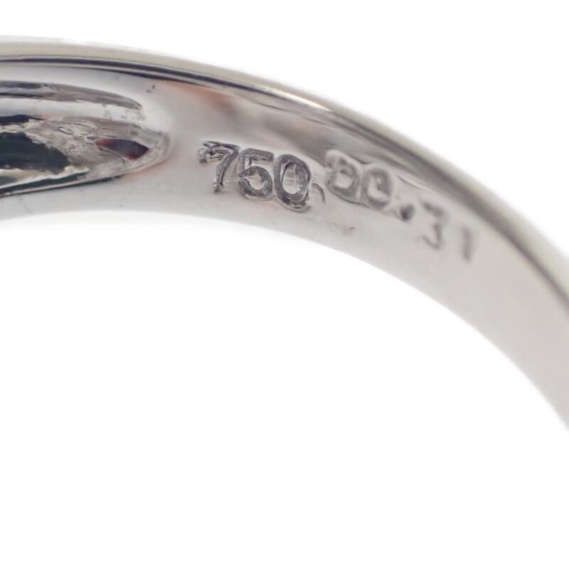 no brand  #9(JP Size) ring K18 white gold Women