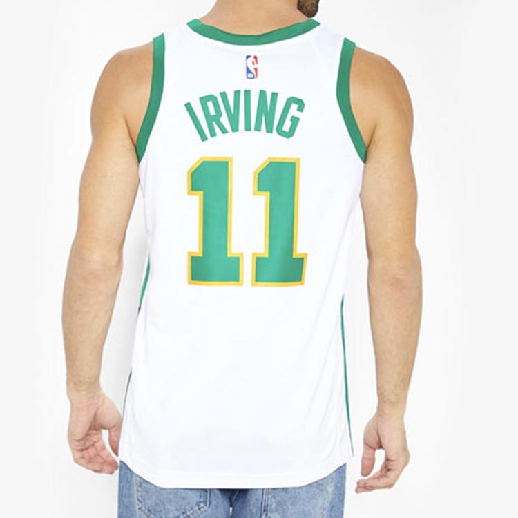 Nike NBA Jersey 18-19 Season Kyrie Irving Boston Celtics City Edition Men Tops White Green AJ4596-101