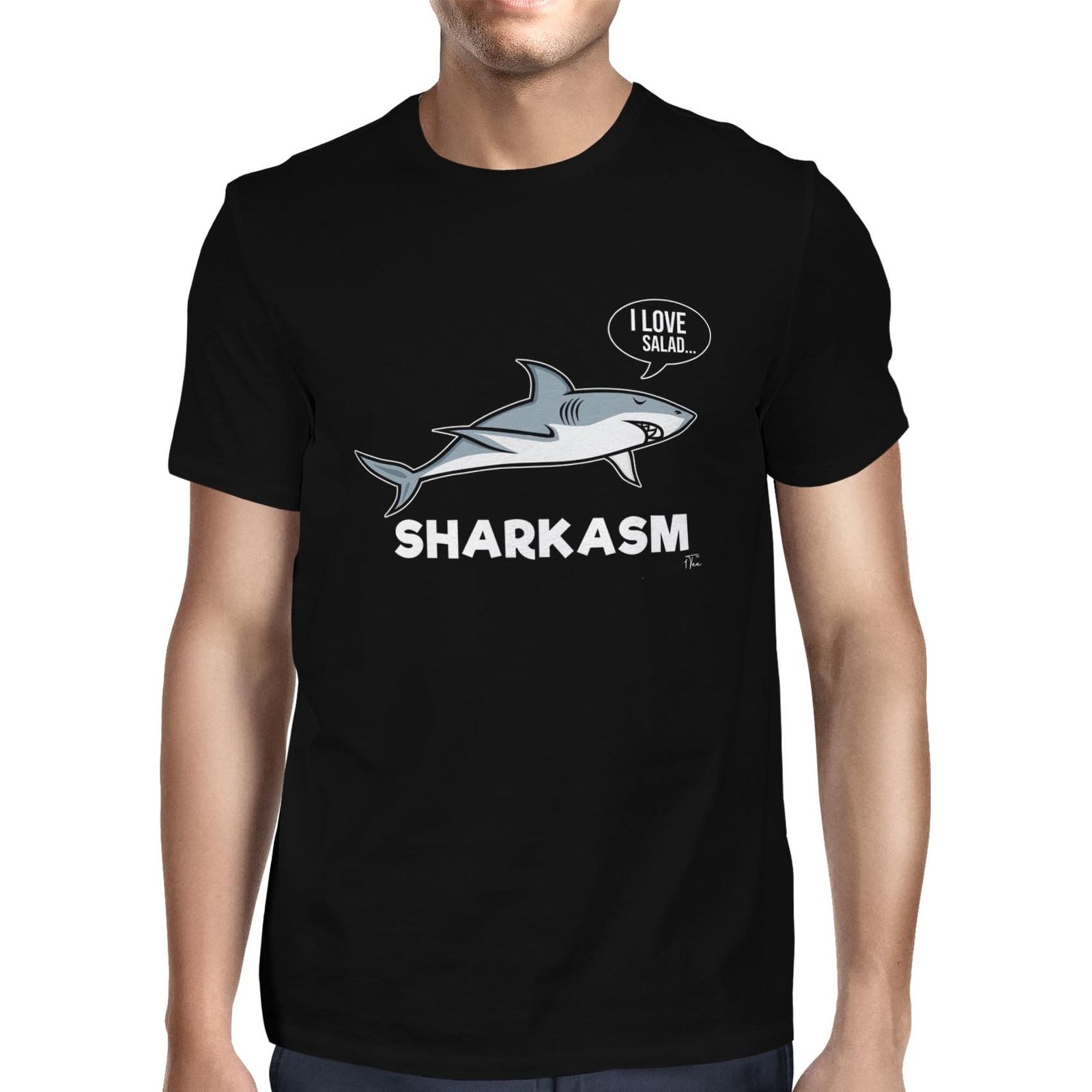 1Tee Mens Sharkasm Sarcastic T-Shirt S
