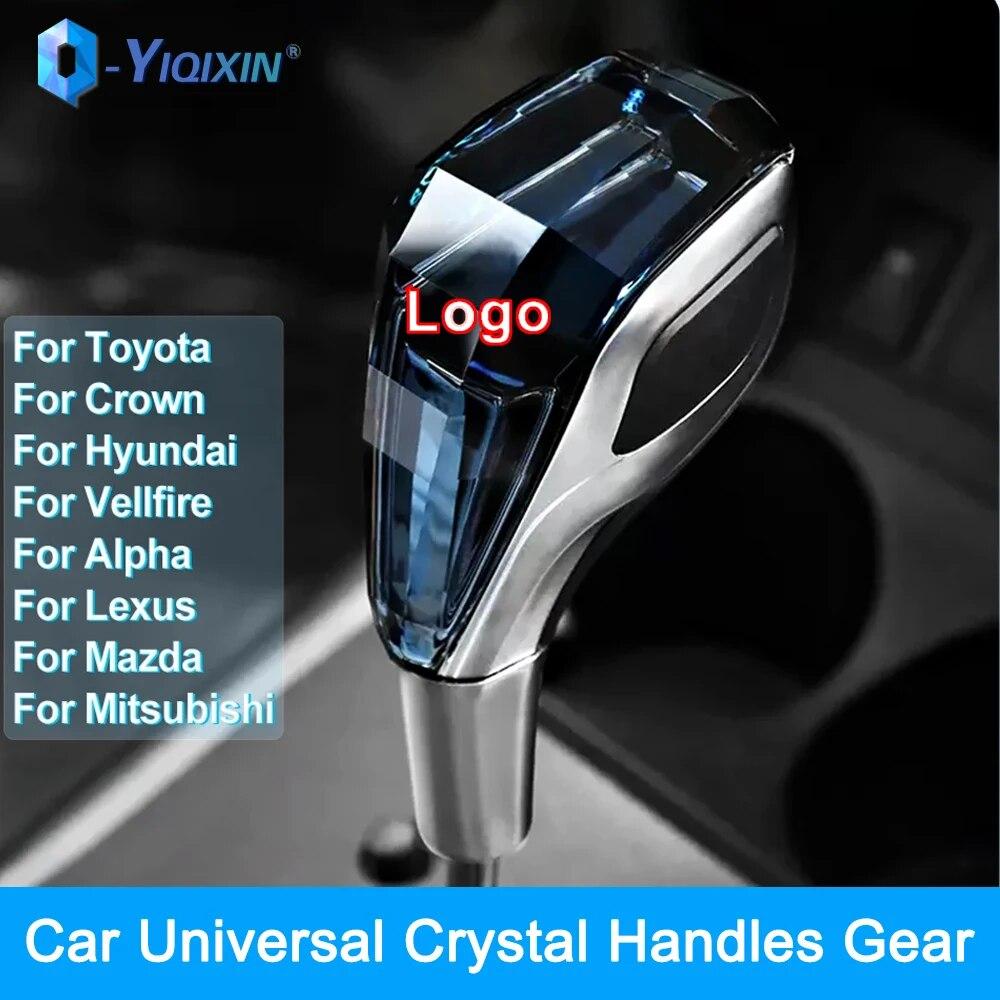 

Хрустальная ручка переключения передач, головка шестерни со светодиодной подсветкой, универсальный автомобиль для Toyota Lexus Hyundai Mitsubishi Mazda 5 Speed ​​HONDA Alpha