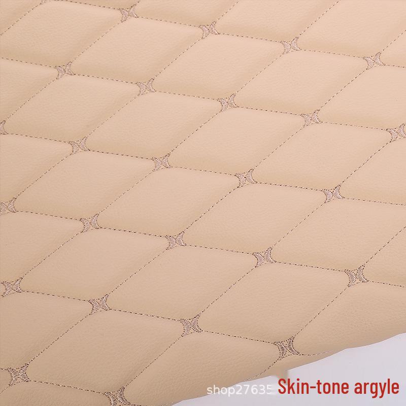 Verdikte Faux Lederen Auto Interieur Hemelbekleding & Vloermat met Borduurdetails