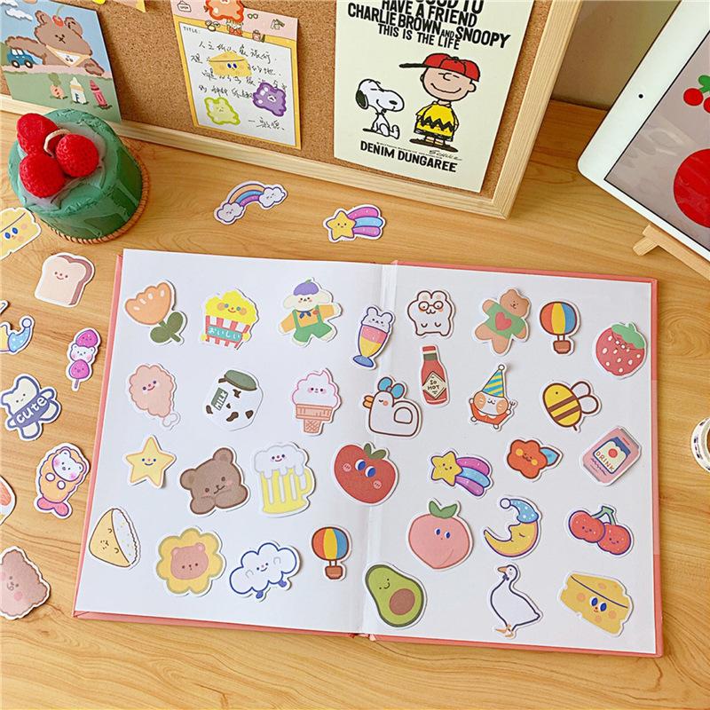 

Наклейки Студенческие мультфильмы Карманный материал для украшения Дневника Альбом Этикетки Наклейки tomato cheese/10pcs