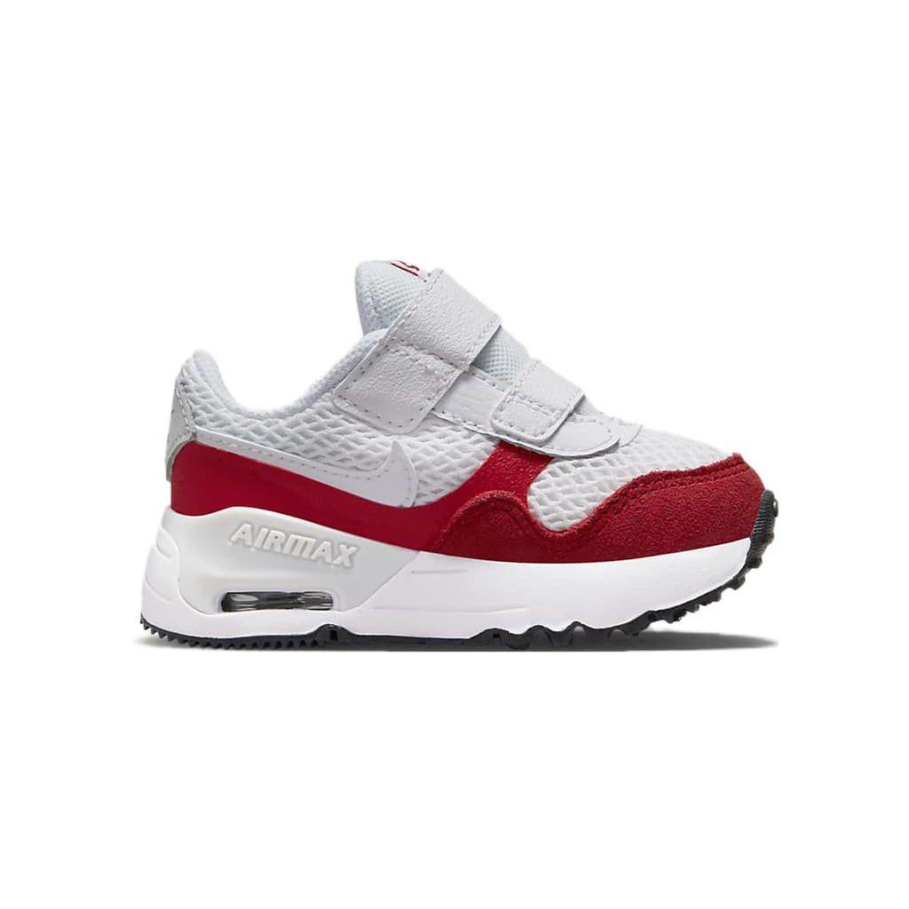 Nike Air Max SYSTM TD White University Red Baby Sneakers Photon-Dust DQ0286-108