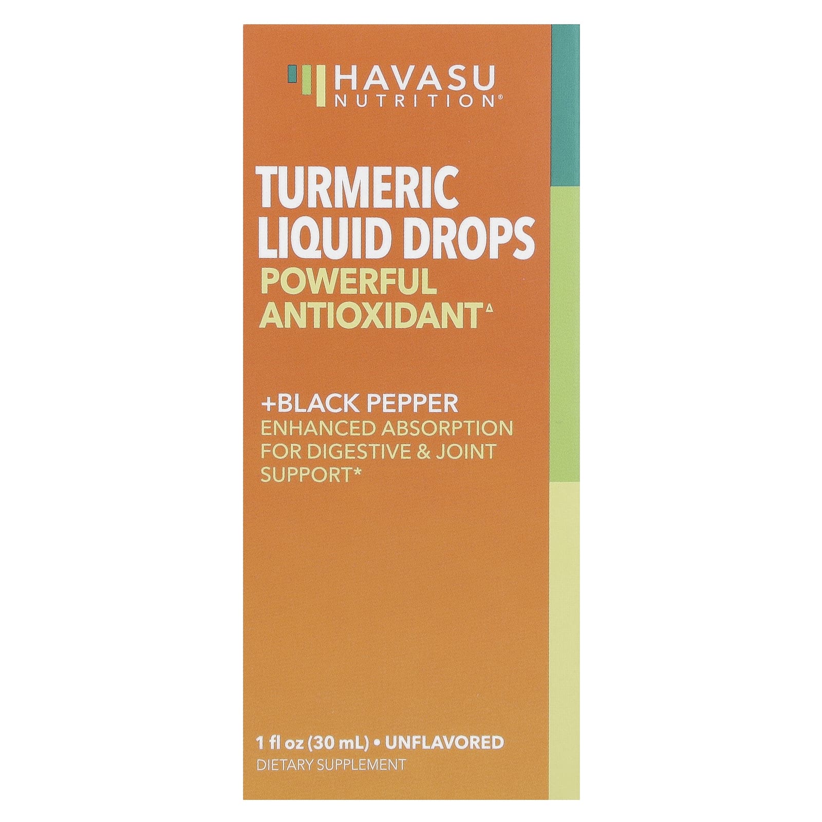 

Havasu Nutrition, Turmeric Liquid Drops, Unflavored, 1 fl oz (30 ml)