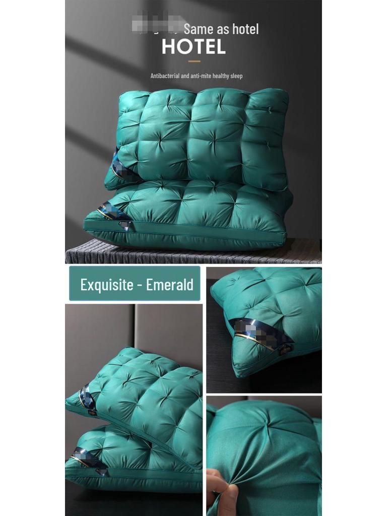 Luxusní polštáře s hlubokým spánkem a podporou krku - Pár 48x74cm, Nesesouvající se, Vysoký objem