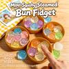 Mini Glitter Dumpling Squishes Stress Relief Toy With Dumplings Steamer Fidget Sensory Squeeze Ball Simulation Food Squishy Bun