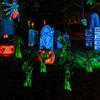 Outdoor Decorations - Glow in The Dark Skeleton Silhouette Lawn Signs  for Halloween Lawn Garden Front Yard Decorations Outside