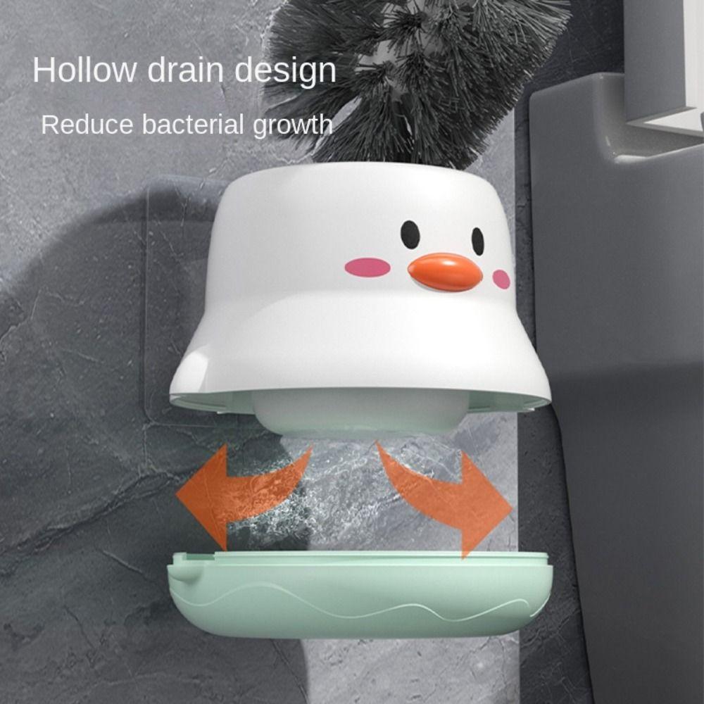 Cartoon Toilet Bowl Cleaner Comfortable Cleaning Brush Set Cartoon Chick Toilet Brush  Toilet Bowl