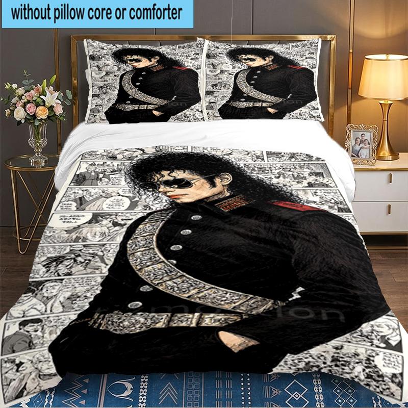 Jackson's Thriller 3PCS Bedding set,Ideal for 1pc Duvet Cover And 2pcs Pillowcases Perfect for Fan gift,Ideal for Bedroom, Dormitory